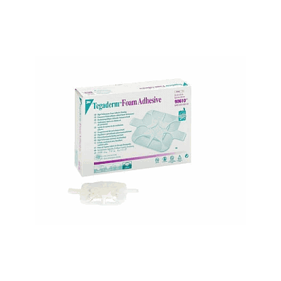 Dressing, Foam, Tegaderm, Sq, 3.5x3.5, 2x2pad