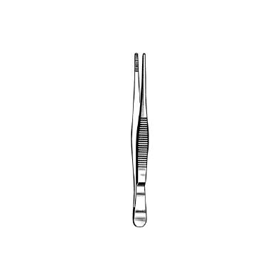 Dressing Forceps Tweezer Type Straight 5-1/2