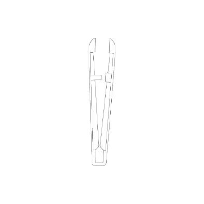 Dressing Forceps Tweezer Type Straight 5 Inch