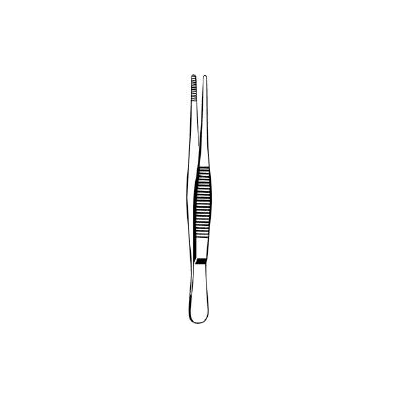 Dressing Forceps Tweezer Type Straight 8 Inch
