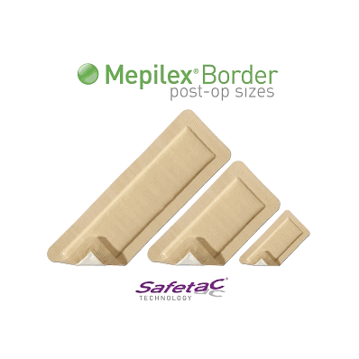 Dressing, Mepilex, 4"X10"(10x25cm), - Medline