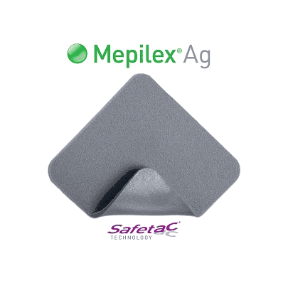 Dressing, Mepilex, Ag, 4x8 - Medline