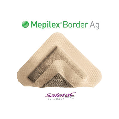 Dressing, Mepilex Brd Ag, 6" X 6", 15x15cm -