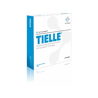 Dressing, Tielle+, Adh, 5.875inx7.75in - Medl