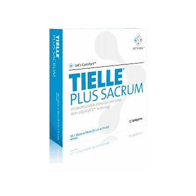 Dressing, Tielle+, Sacrum, Adh, 5.875x5.875 -