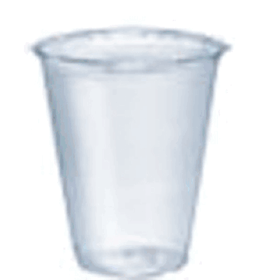 Drinking Cup 7 oz. Without Graduations, Translucent, 50/sleeve, 20 sleeves/cs (1000/cs)