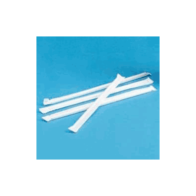 Drinking Straw 7 3/4 Inch Individually Wrappe