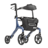 Drive 10277BL AeroWalk Ultra-Lite Rollator, Tall, Blue, 23" Seat Height,  User Height 5' 9" - 6'2", sold as Each<br><br><font color="red"><b>BACK TO THE PRODUCT TABLE, <a href="https://www.aaawholesalecompany.com/devilbiss-ambulatory-equipment-mobility-aerowalk-ultra-lite-rollators.html">CLICK HERE</a></b></font>