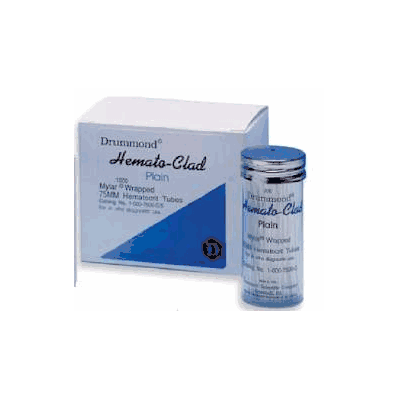 Drummond Hemato-Clad Mylar-Wrapped Hematocrit Tubes, 1.1 x 75 mm