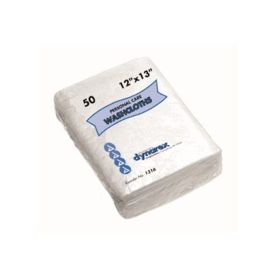 Dry Washcloth 12" x 13" - 16/50/Cs - Dynarex