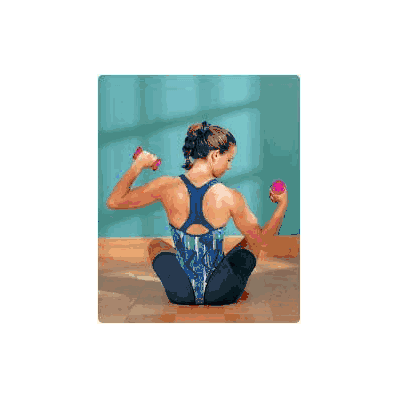 Dumbbell 1 Lbs. - Dumbell, Iron Vnyl Coated P