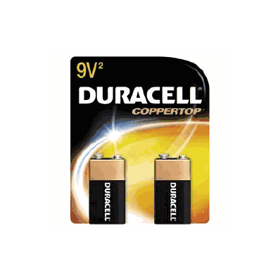 Duracell Coppertop Alkaline Battery 9 V - Ba