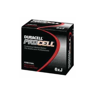 Duracell Procell Alkaline Battery J 6 Volt