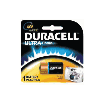 Duracell Ultra Photo Lithium Battery 123 3 V