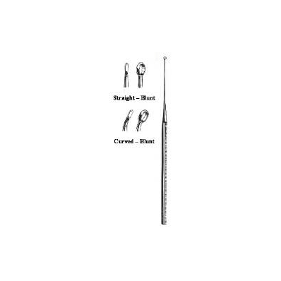 Ear Curette Single-ended Size 0 Curved, Loop