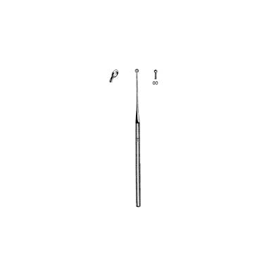 Ear Curette Single-ended Size 00 Angled, Blun