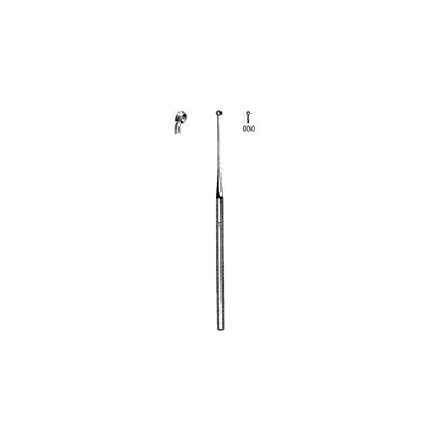 Ear Curette Single-ended Size 000 Angled, Sha