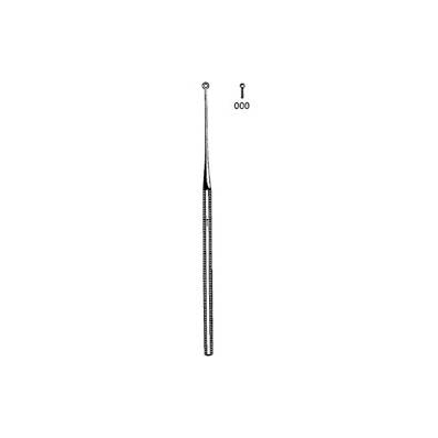 Ear Curette Size 000 Straight, Sharp Tip - Cu
