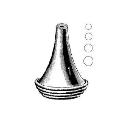 Ear Specula Set Of 4 Size 1 To 4 Chrome Metal