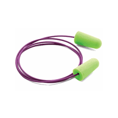 Earplugs, Purafit Foam, Disp., Corded, Nrr