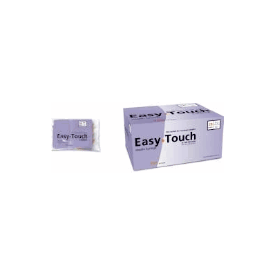 Easy Touch Insulin Syringe with Needle, 0.5 mL 28 ga 1/2"