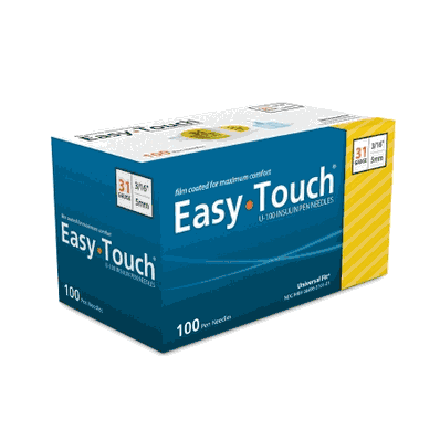 EasyTouch Insulin Pen Needle, 31 ga 3/16"