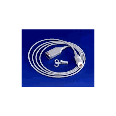 Ecg Cable 9 Foot, 3 Lead, Aami, Shielded, Pat