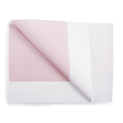 ECG/EEG GE COMPATIBLE Recording Paper Thermal 8-1/2" x 11" Red Grid