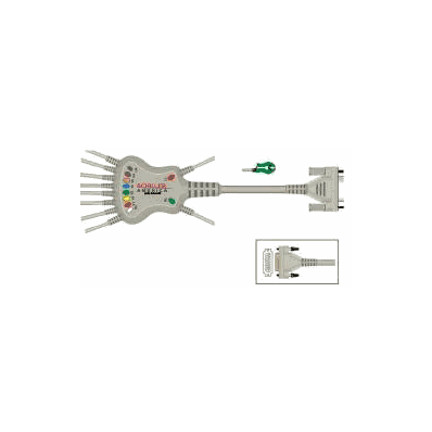 Ecg Patient Cable 3.5 M, 10 Lead, Snap Clip A