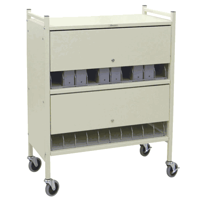 Economy Privacy Style Chart Racks (Wired Dividers & Lockable)
