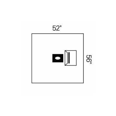 Eent Drape Basic Ophthalmic Drape 52 W X 56 L