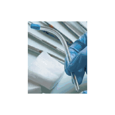 Ejector, Saliva Clear W/Blu Tip 6" (100/Bg 10