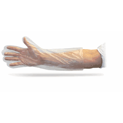 Elbow Length Gloves, 18" Plastic, ONE SIZE FITS MOST