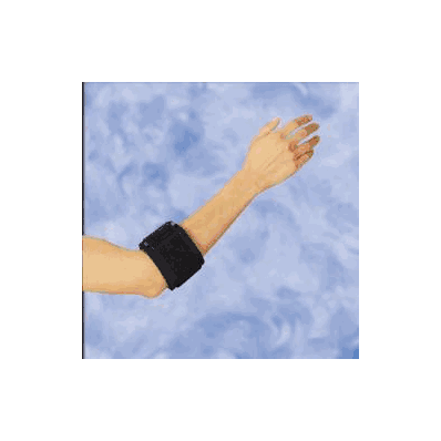 Elbow support, universal, tennis style, neoprene, black