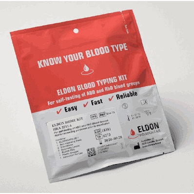 Eldon-RH (NON-Returnable) Test Kit, 20 uL EldonCard Blood Typing Test