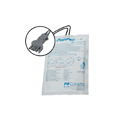 Electrode Adult, Radiotransparent, 6 X 4.25 I
