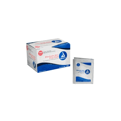 Electrode Skin Prep Pad - 10/100/Cs - Dynarex