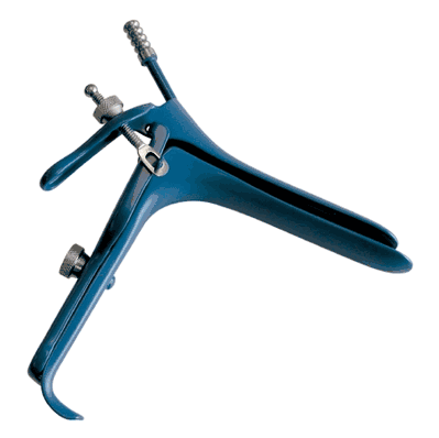 Electrosurgical Vaginal Speculum Pederson, 1" X 6" X-Large with PSE Tube, Blue