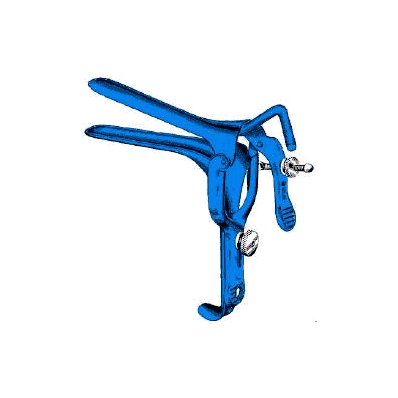 Electrosurgical Vaginal Speculum Pederson, X-Large 4-3/4 x 1-5/8" Blue, with PSE Tube