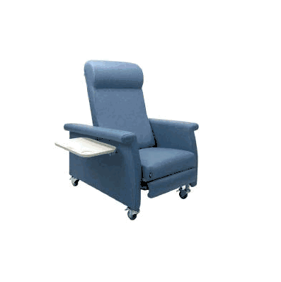 Elite Recliner Comfort Care Ice Blue Nylon, 3