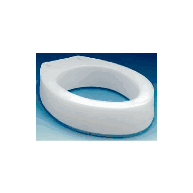 Elongated Raised Toilet Seat Carex White 300