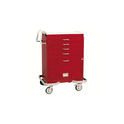 Emergency Cart 33-1/2 X 42-3/4 X 25 Inch 5 Dr