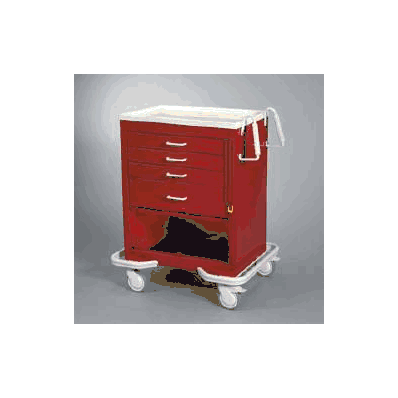 Emergency Cart 4 Drawers Sea Foam Green - Car
