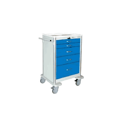 Emergency Cart Aluminum 24.25 X 29 X 41.75 In