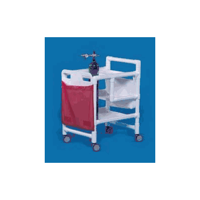 Emergency Cart Pvc 20 X 27 X 34.5 Inch 2 Shel