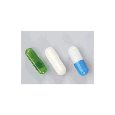 Empty Gel Capsule Size 00, Blue/White, For Hu