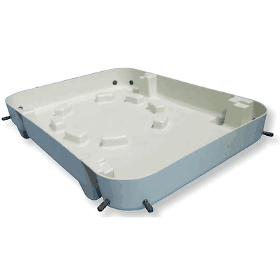 Instrument tray, color white, plastic