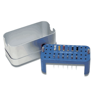 Endo Stand-Maillefer. Autoclavable aluminum with stainless steel container