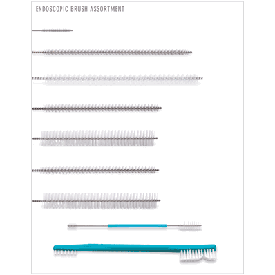 Endoscopic Brush Assortment: 1 pkg each of 9