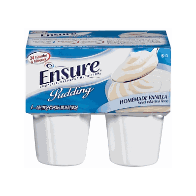 Ensure Pudding, Vanilla, 4oz - Medline